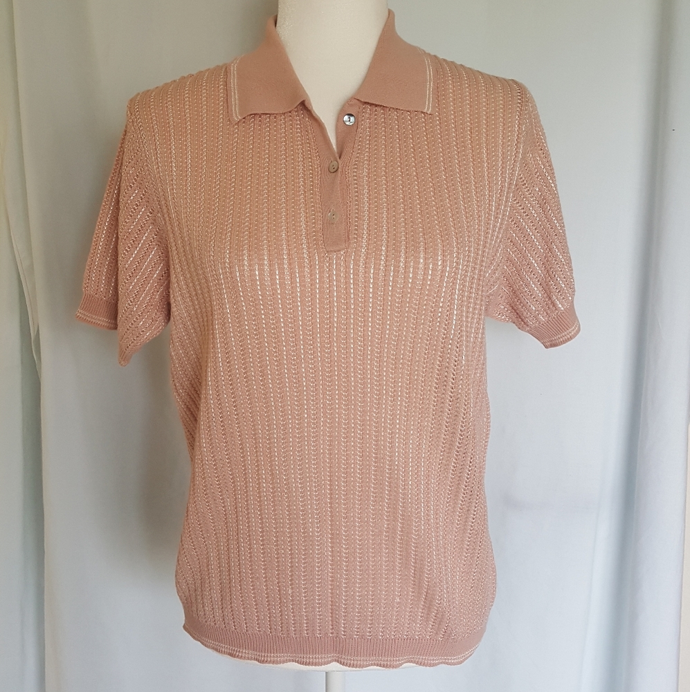 Tail knit sweater / golf shirt